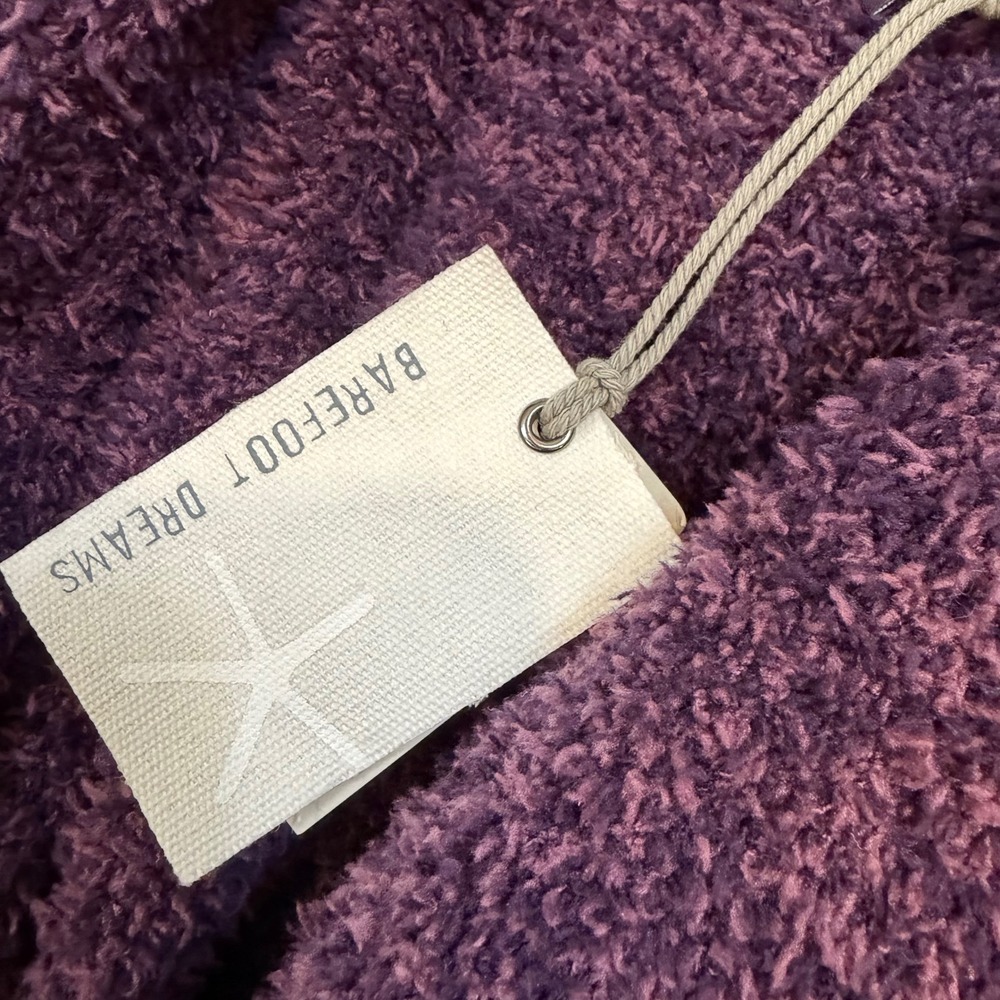 Barefoot Dreams CozyChic Adult Robe Amethyst Plum Flint Purple B509 Size 3 NWT - Picture 7 of 13